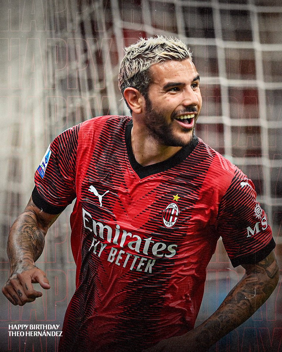 Our flying Frenchman turns 26 today: happy birthday, <a href="/TheoHernandez/">Theo Hernandez</a>! 🚅🎉

#SempreMilan