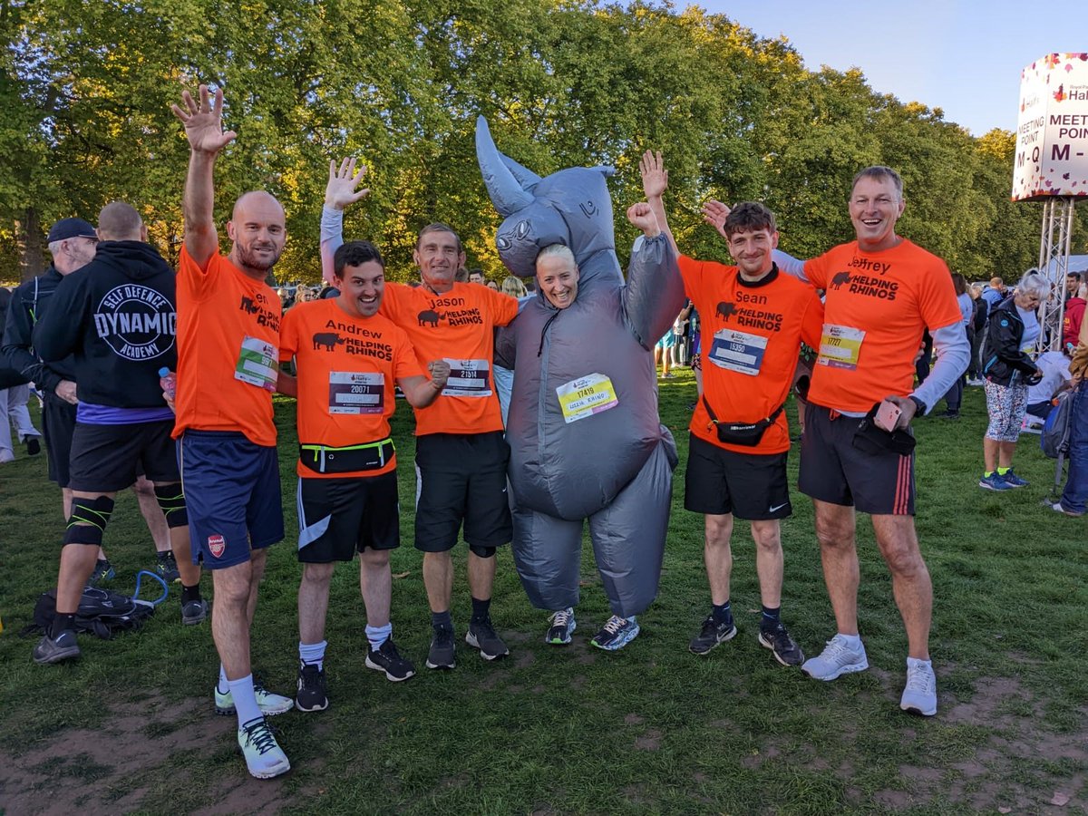 Good luck to everyone taking on this year's @royalparkshalf today, but a special THANK YOU to those running on behalf of our rhinos 🦏We are so grateful to our runners who have decided to stand up and take on a challenge for #conservation 
#RoyalParksHalfMarathon