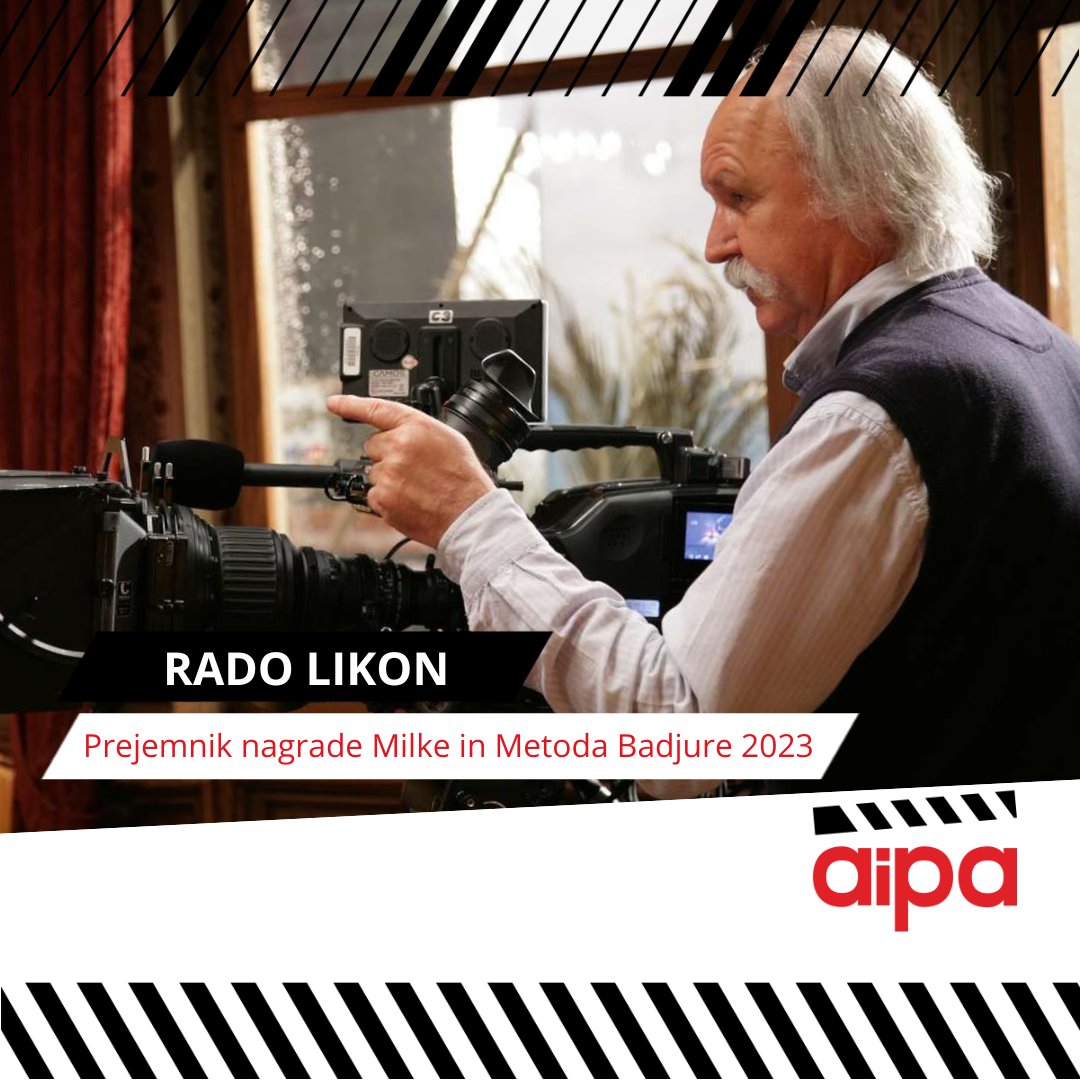 Na otvoritvi 26. @fsf_si so nagrado Milke in Metoda Badjure za življenjsko delo na področju filmskega ustvarjanja podelili Radu Likonu.

V imenu AIPA mu ob prejeti nagradi iskreno čestitamo in se veselimo nadaljnjega sodelovanja. 👏