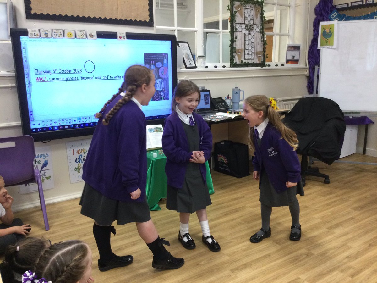 Y2 have been reading the story ‘Troll Swap’ and have enjoyed a drama activity, acting out some terrifying troll behaviour! Brilliant writing following this! 🧌✏️ #StGerardsEnglish