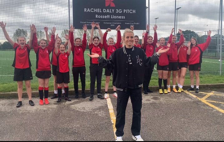 Our home pitch has a new name 🙌

<a href="/RachelDaly3/">Rachel Daly MBE</a> continuing to inspire a generation ⚽️