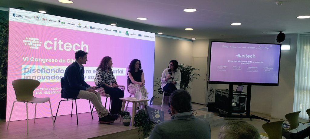 OkticketApp's tweet image. VI Congreso de #Citech organizado por @conectindustria. Comienza  la mesa &quot;El gran reto del crecimiento empresarial en Asturias&quot;, con la participación de nuestra CMO @suslago . #digitalizacion #automatizacion