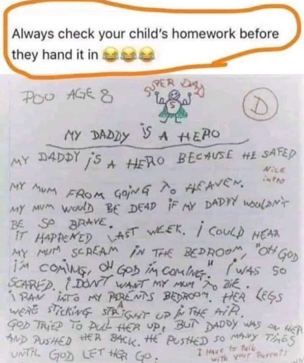ChimangoM's tweet photo. Have you ever checked your childs homework? https://t.co/1uoZPf478V