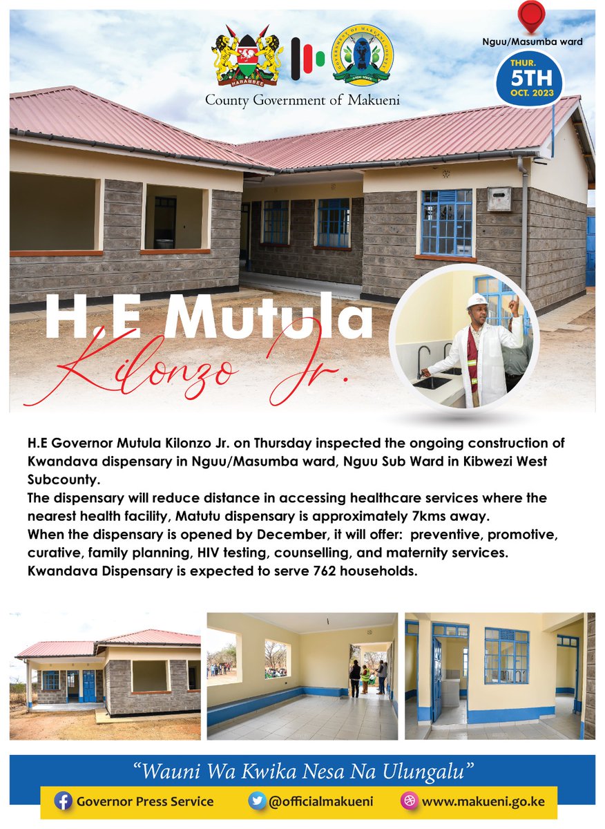 #GoodHealth for ALL in Makueni County courtesy of Governor Mutula Kilonzo Jr @GvnMutula