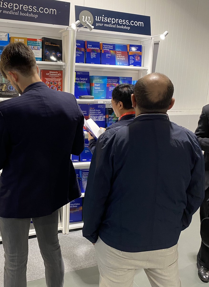 We are at the #EACTS Annual Meeting in Vienna with our bookselling partner @WisepressBooks (booth 50). Come see our latest titles in Cardiac and thoracic surgery (until Saturday)