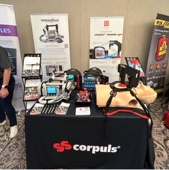 OrtusTechUK's tweet photo. We’re here and all set up at Basics Gloucestershire. Come join Hugh and Emma to get hands on with the range of #corpuls and #weinmann medical devices
@CorpulsWorld https://t.co/SXEXFGvtR8