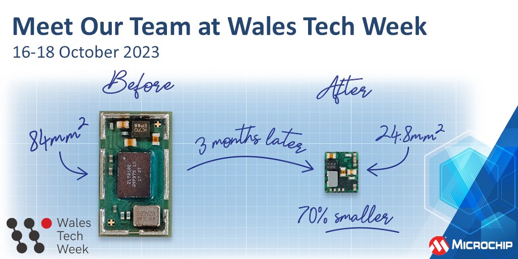 MicrochipTech's tweet image. Wales Tech Week brings together the global tech community to connect, collaborate and do business. Meet our team in person 16-18 October 2023 to discuss your advanced assembly and packaging needs. mchp.us/48zAg5g @ICCWales #walestechweek #tech #advancedassembly #packaging