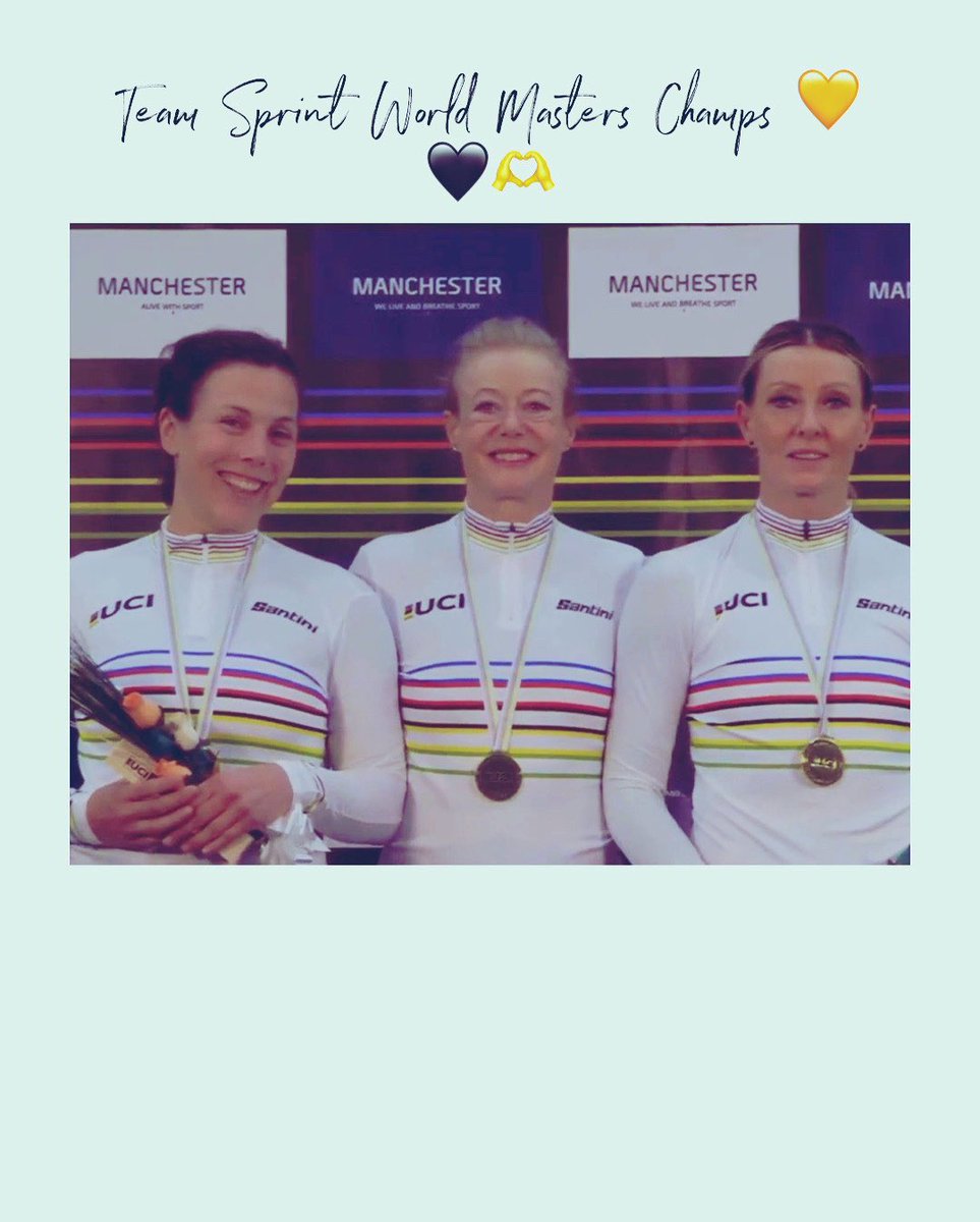 🌈🥇🚴🏻‍♀️ World Masters Track Champs Team Sprint @TORQfitness 🧡🖤 _#TORQfuelled