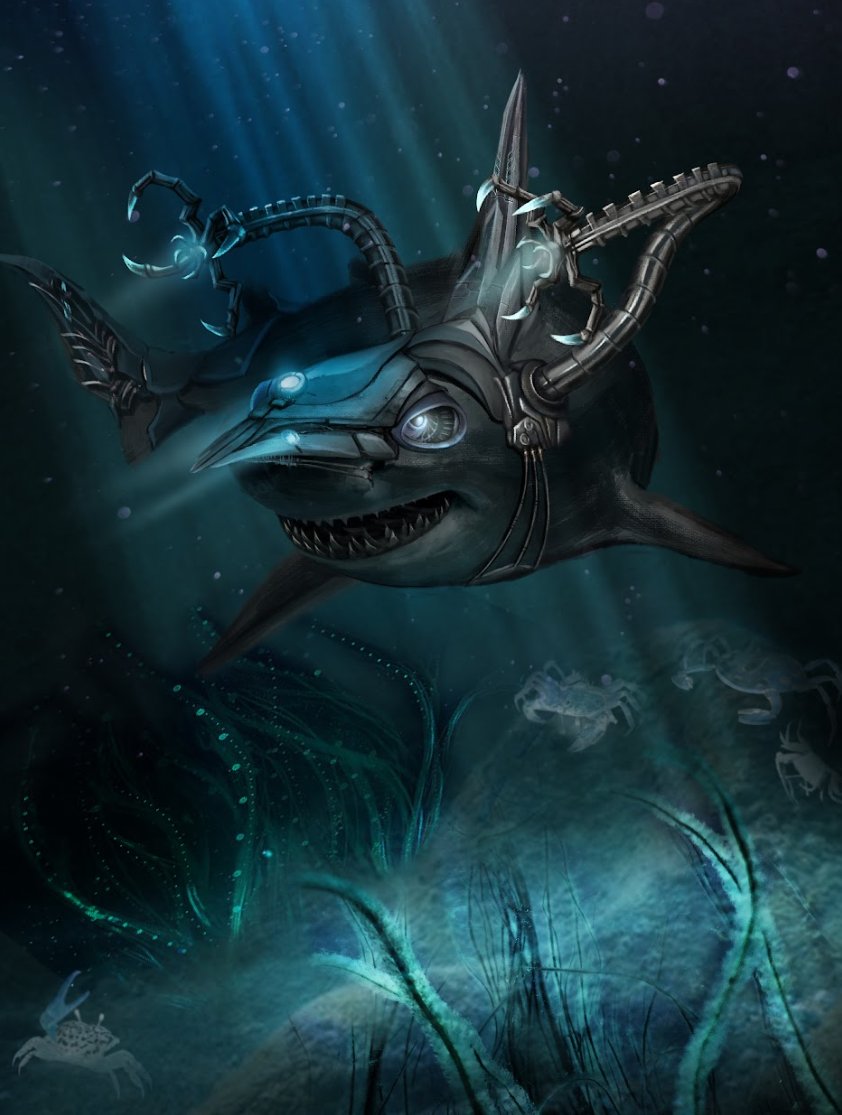 The Stealthjaw Assassin is an aggressively stated 2 Coral unit that can attack the turn it is summoned. When it enters the field, it eats a friendly creature to gain the cloak keyword, making it impervious to attacks. It requires a dedicated card to remove, or allows the player