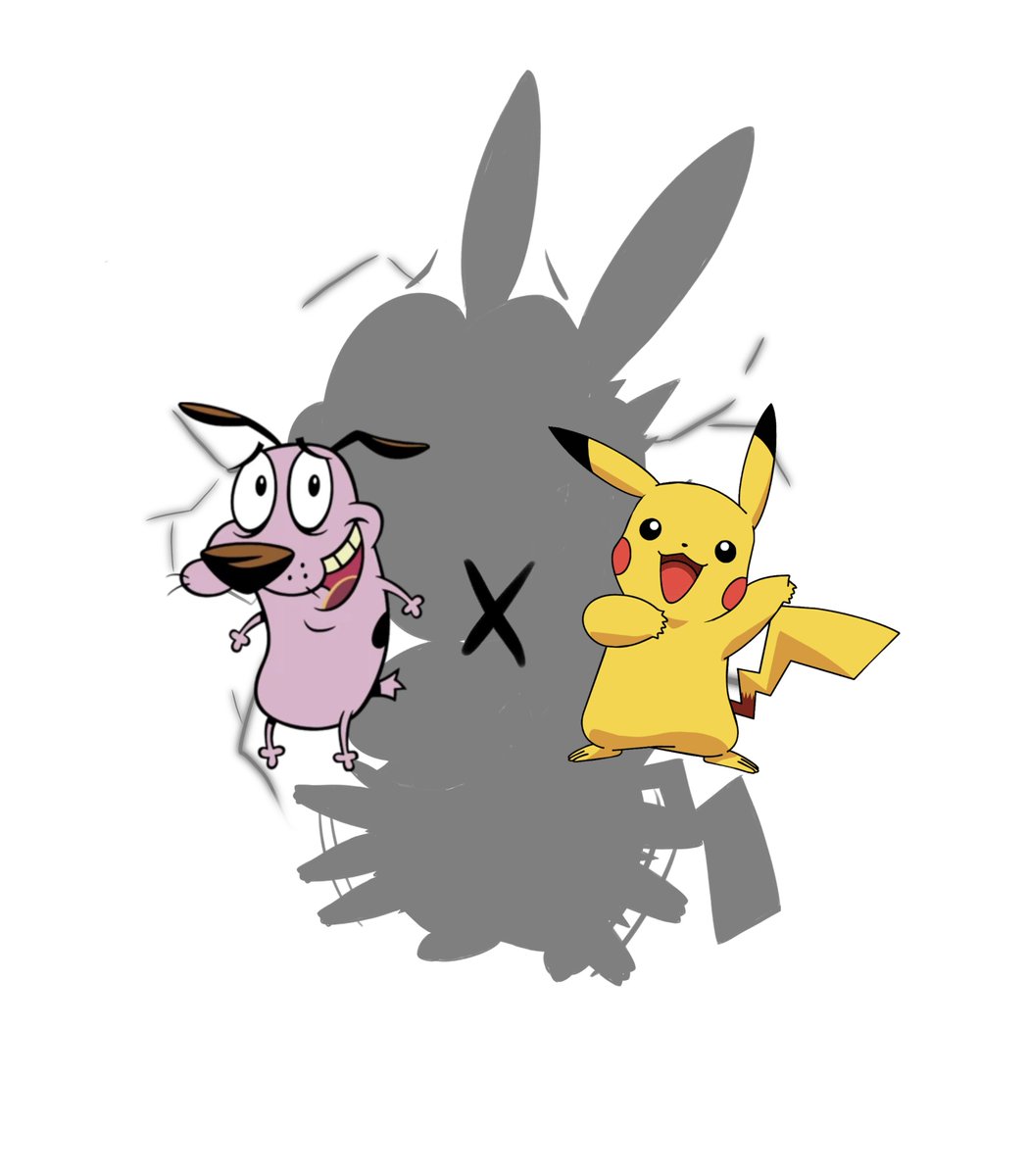 Arti_god's tweet photo. The Fusions 01x5 ( Pikachu x Courage ) 
#TheFusions https://t.co/hRQyDbyawM