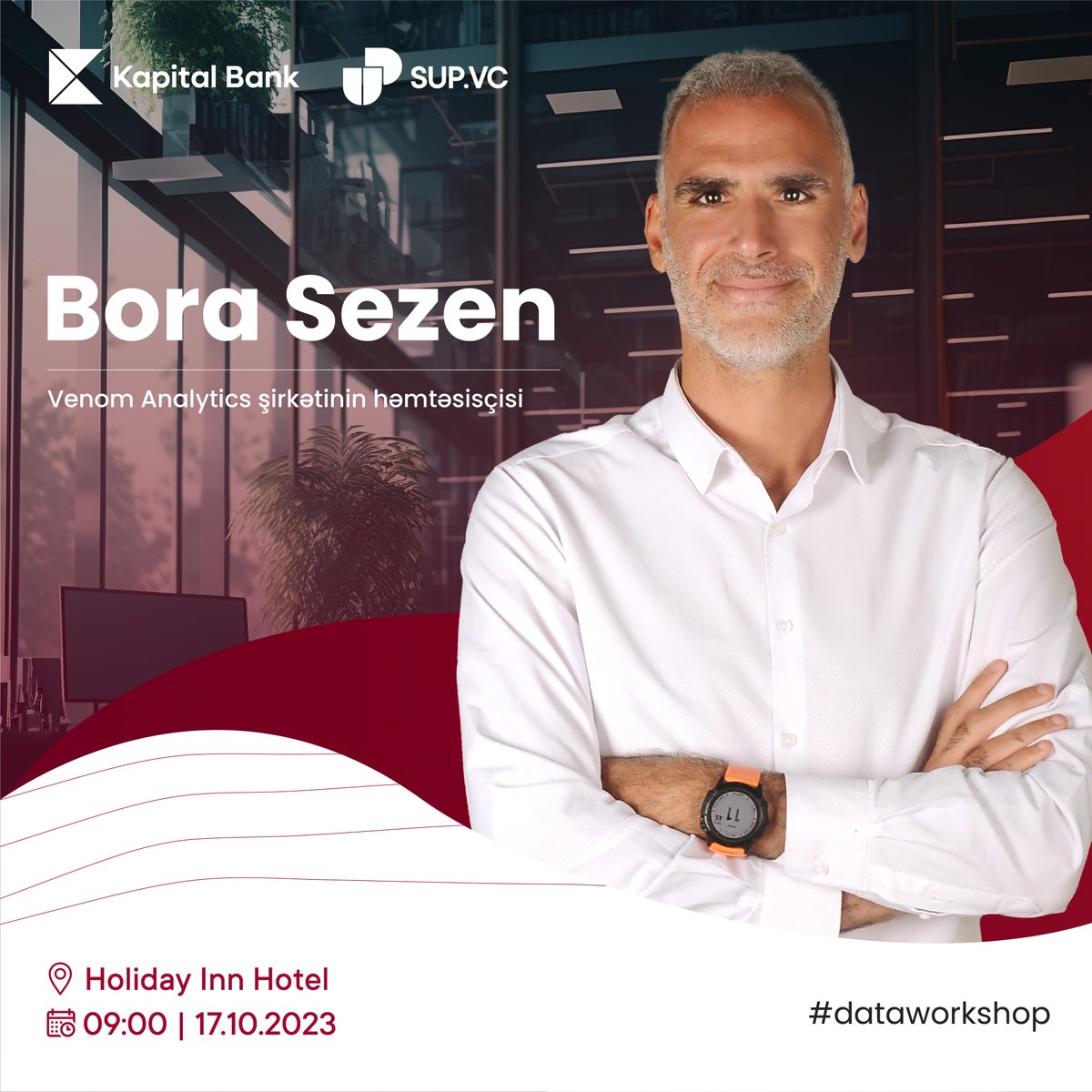 sup_vc's tweet image. 17 oktyabrda data mövzusu haqqında ən son yenilikləri Türkiyəli mütəxəsis Bora Sezən ilə  birlikdə müzakirə edəcəyik.
Tarix: 17.10.2023 / 9.00

Ünvan: Holiday-inn Baku (Kövkəb Səfərəliyeva, Nəsimi)

Qeydiyyat linki: shorturl.at/bELVY

#kapitalbank #kapitalbanklife #supvc