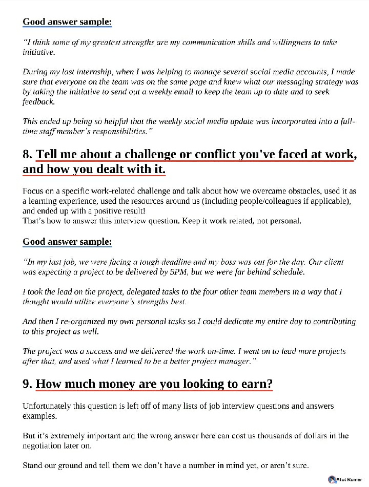 JOBCORNER247's tweet photo. Top 27 Common Job Interview Questions and Answers Samples 

These Interview tips could be helpful to somebody out there so please share them.

#tips #interview https://t.co/34gg14pqWq