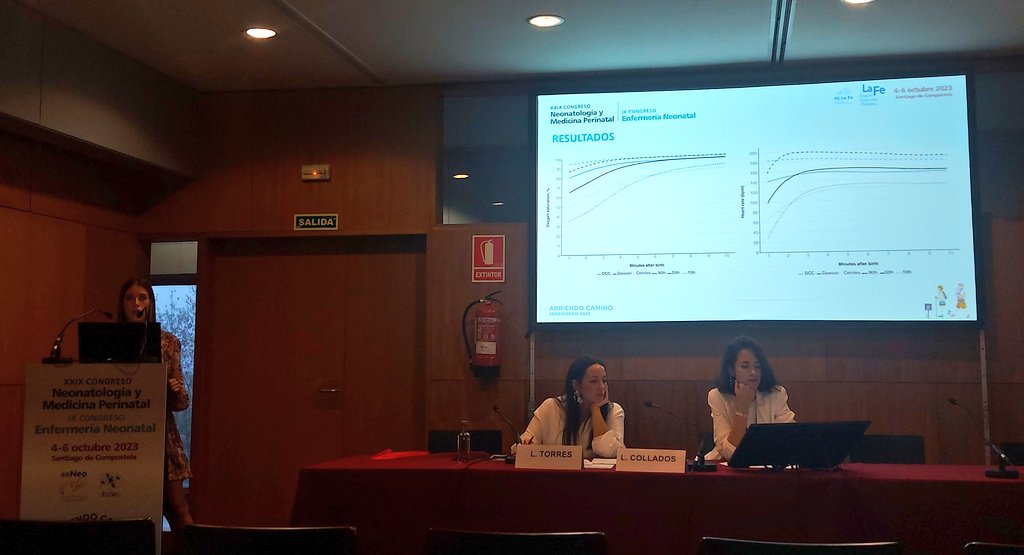 1/4 Nerea Valles, matrona <a href="/HospitalLaFe/">HospitalLaFe</a> <a href="/GIP_LaFe/">GIP</a>, defiende su comunicación:

🗣"El contacto piel con piel y pinzamiento tardío de cordón cambian los patrones de saturación de oxígeno "
#SEEN2023 #pediatrilafe