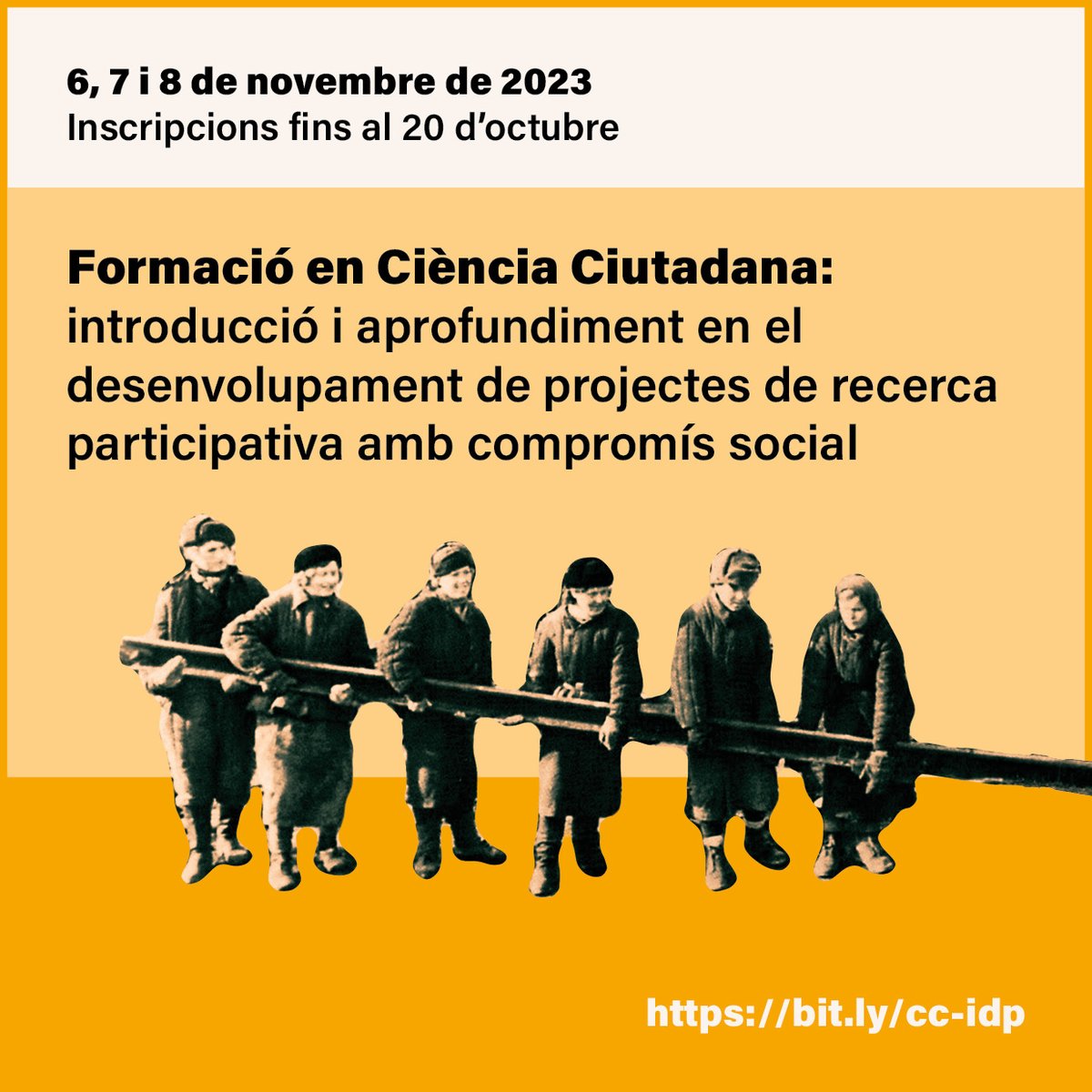 idp_iceub's tweet photo. ❗️Formació en Ciència Ciutadana: introducció i aprofundiment en el desenvolupament de projectes de recerca participativa amb compromís social. Gratuït, presencial, pel públic general i especialista
Inscripcions: https://t.co/yb0pnYJyyt
Informació:  https://t.co/nmhITkQpJ6 https://t.co/U9ZCg3DdfS