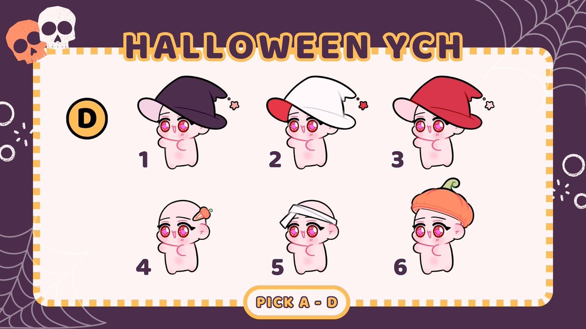 oil__lamp's tweet photo. 🎃 Peekaboo!! Open 15 slots for Halloween YCH 🎃 !!

- 1 time free for edit✨
-Progress time around 1-2 days depends on queue and payment ✨

Buy here https://t.co/i47ssEAzoO or mention below to book a queue ✨

#commission #commission #OillampCommission #CommissionYCH #YCH https://t.co/0dG0lbwZQE