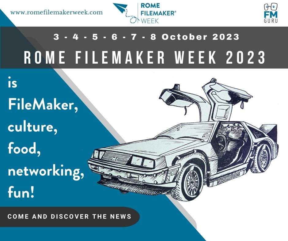 24u's tweet photo. It's conference time...almost!
🚀Ready to explore new horizons in #RomeFileMakerWeek session of @honza24u!
Take off with #FileMaker technology.
The schedule: https://t.co/doWeSzLsw3
#fmguru #claris #backtothefuture #rfw2022 #rfw2023 #100per100filemakerweek #rfw23 #innovation https://t.co/HCF80dJ8y7