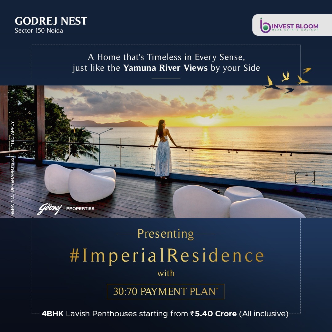 bloom_invest's tweet photo. Experience the luxury of living at Godrej Nest, Sector 150 Noida. Book your dream home today with a 30:70 payment plan.*
Visit Us: https://t.co/zvzTTjx3HZ
#imperialresidence #godrejnest #sector150noida #luxuryrealestate #luxurypenthouse #homesweethome #investbloom https://t.co/luT7rjhfQW