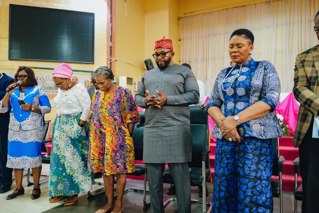 LagosHOS's tweet photo. Lagos State Head of service Mr. Bode Agoro met with the management and entire members of staff of the Public Service Office / Office of the Head of Service, at Adeyemi Bero Auditorium, Ikeja 

#LagosCivilService 
#AGreaterLagosRising 
#LASG https://t.co/Ky7ezt5F36