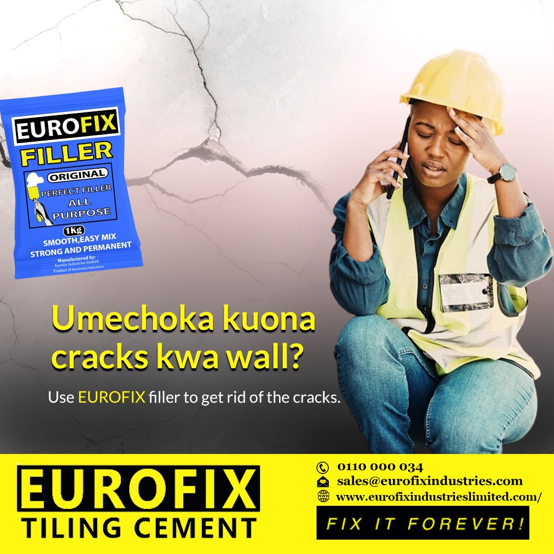 EurofixLtd's tweet photo. Our Eurofix filler is designed to fill cracks and gaps seamlessly; say goodbye to unsightly cracks that compromise your aesthetics.

Easily purchase Eurofix products from the nearest Eurofix outlet or hardware shop.
#customerserviceweek #teamservice #eurofixindustries https://t.co/AoPIz7655i