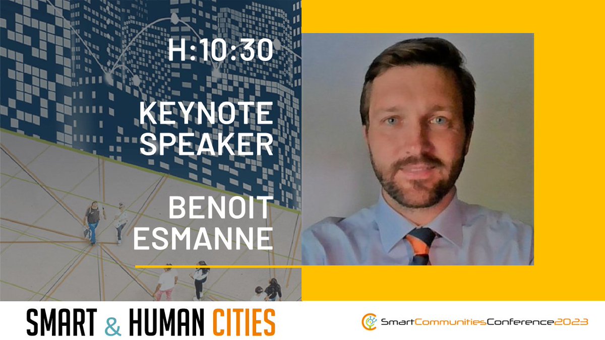 cluster_smart's tweet photo. #SmartCommunitiesConference today at 10:30 @BenoitEsmanne @EU_Growth

Don't miss our keynote speaker!

👉https://t.co/kTpESyhV7B

#HumanCities #smartmobility #smartliving 
#dataeconomy #SCConf2023 https://t.co/zcQbyq0mpm
