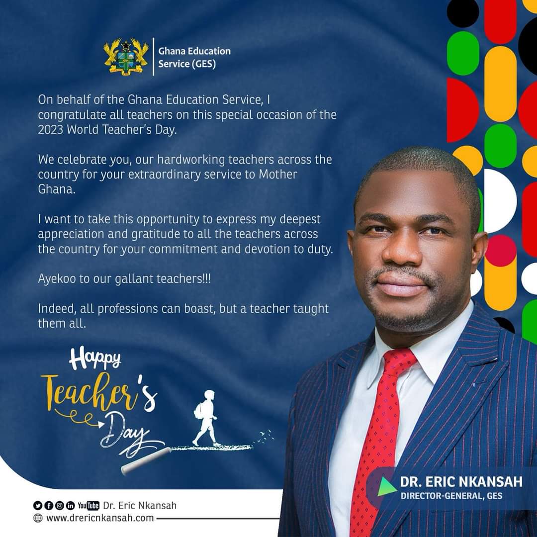 InsightEdGhana's tweet photo. Happy #teachersday2023 https://t.co/LAHvF6tJm6
