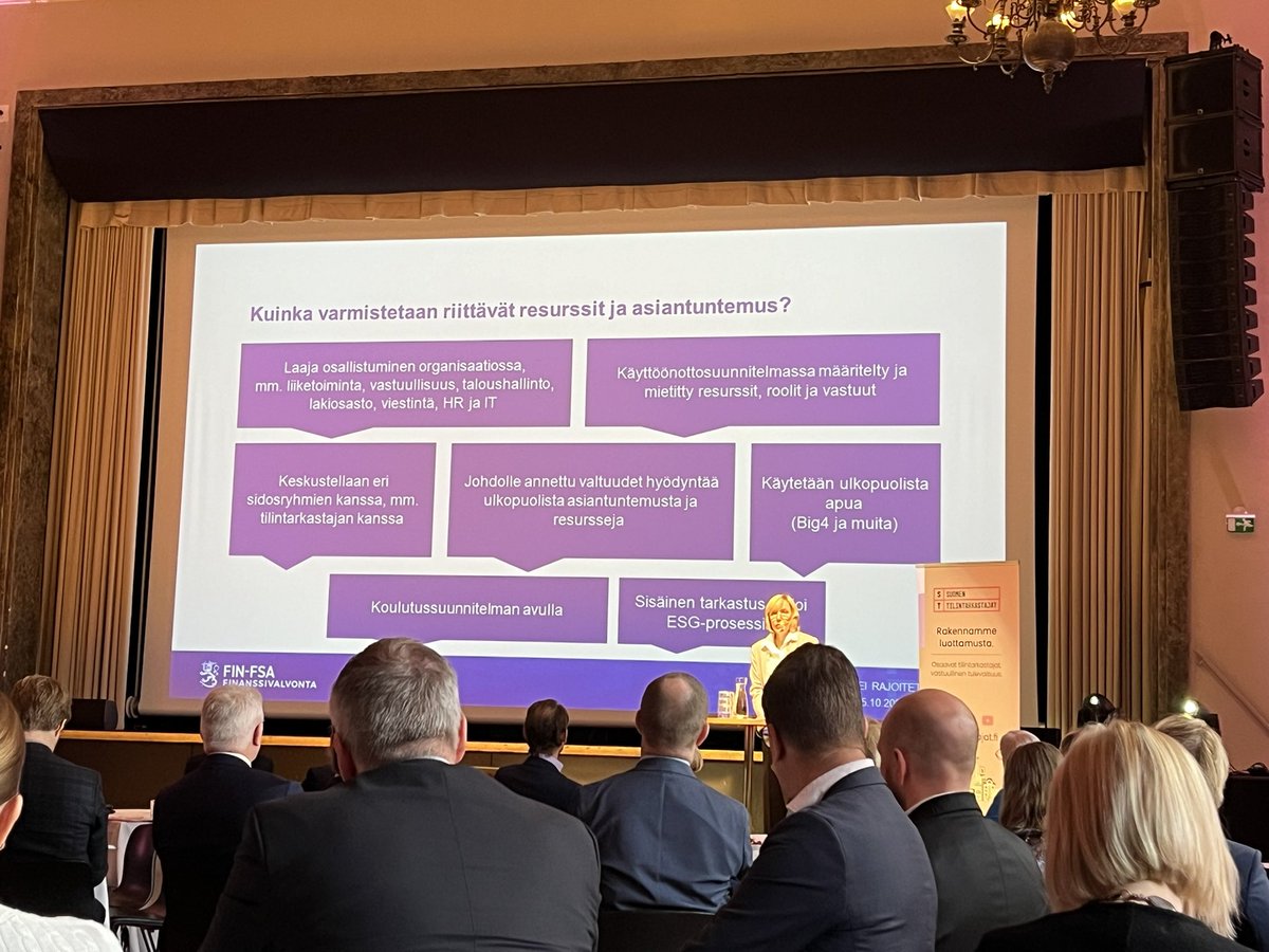 Heikki Ilkka (@ilkkaheikki) on Twitter photo #CSRD tulee, oletko valmis? <a href="/TiinaVisakorpi/">Tiina Visakorpi</a> esittelee <a href="/FIN_FSA/">Finanssivalvonta</a> listayhtiöiden tarkastusvaliokunnille tehdyn kyselyn tuloksia. Aika paljon on vielä tehtävää. Kello käy🤔 <a href="/STyhdistys/">Tilintarkastajat ry</a> #BoardMatters #ESG #varmennus #pääomamarkkinat #KHT #ESRS #CSRD tulee, oletko valmis? <a href="/TiinaVisakorpi/">Tiina Visakorpi</a> esittelee <a href="/FIN_FSA/">Finanssivalvonta</a> listayhtiöiden tarkastusvaliokunnille tehdyn kyselyn tuloksia. Aika paljon on vielä tehtävää. Kello käy🤔 <a href="/STyhdistys/">Tilintarkastajat ry</a> #BoardMatters #ESG #varmennus #pääomamarkkinat #KHT #ESRS