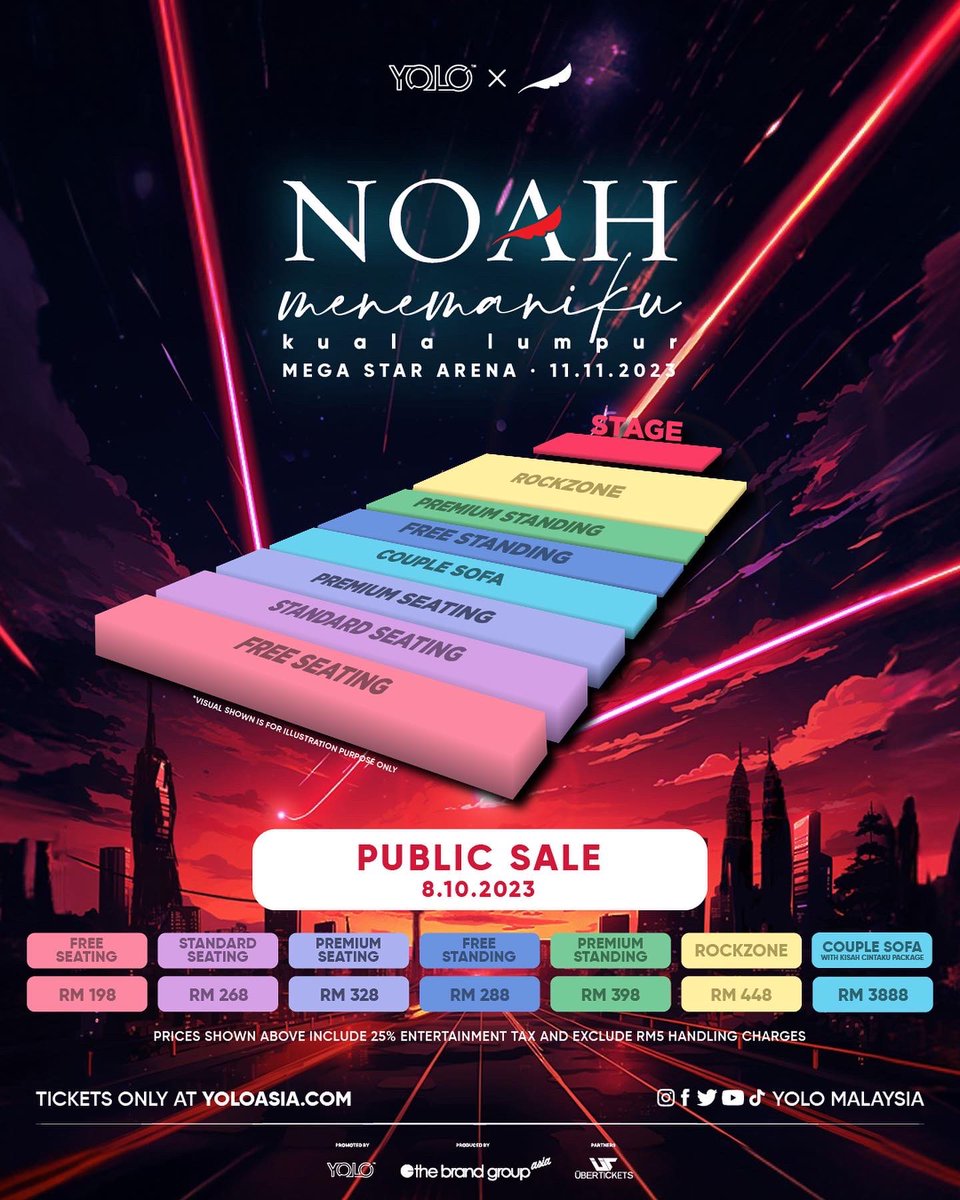 xallehrazax's tweet photo. NOAH MENEMANIKU KUALA LUMPUR

🗒️ 11 November 2023
📍 Mega Star Arena, KL

🎟️ Various (RM168 to RM448)
🔗 https://t.co/JTYxKEWDxC

⚠️ Tickey available on 7 &amp; 8 Oct 2023. https://t.co/1wA5yuQ4Hn