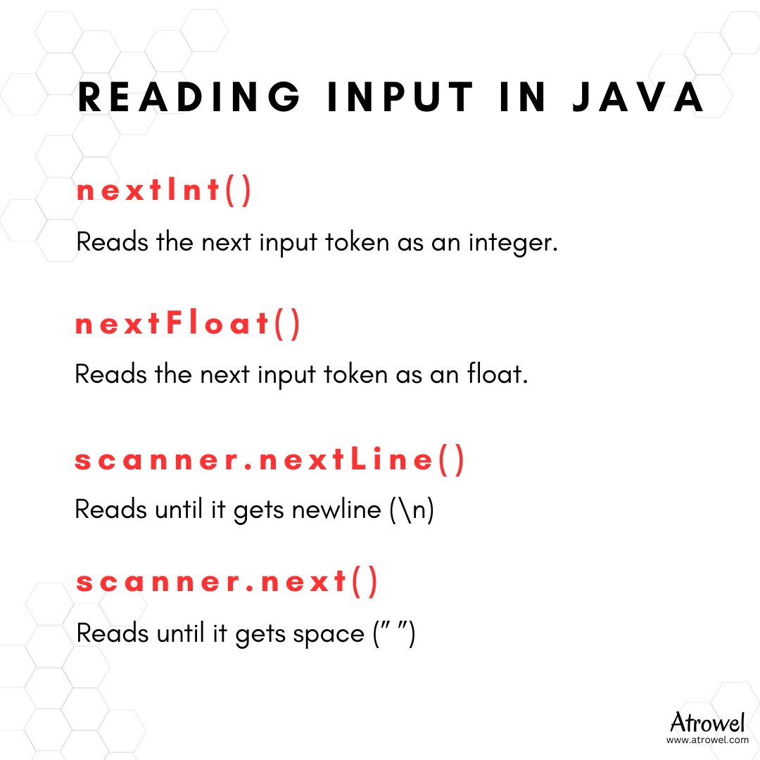 AtrowelCom's tweet photo. 🚀 Understanding Input and Output in Java! 💡

To boost our programs, Java leverages the power of Streams for lightning-fast input/output operations. ⚡

Want to dive deeper into Input and Output in Java? Check out this detailed blog post: https://t.co/3zG6B6G7QW  
#java https://t.co/40bS9XKfGE