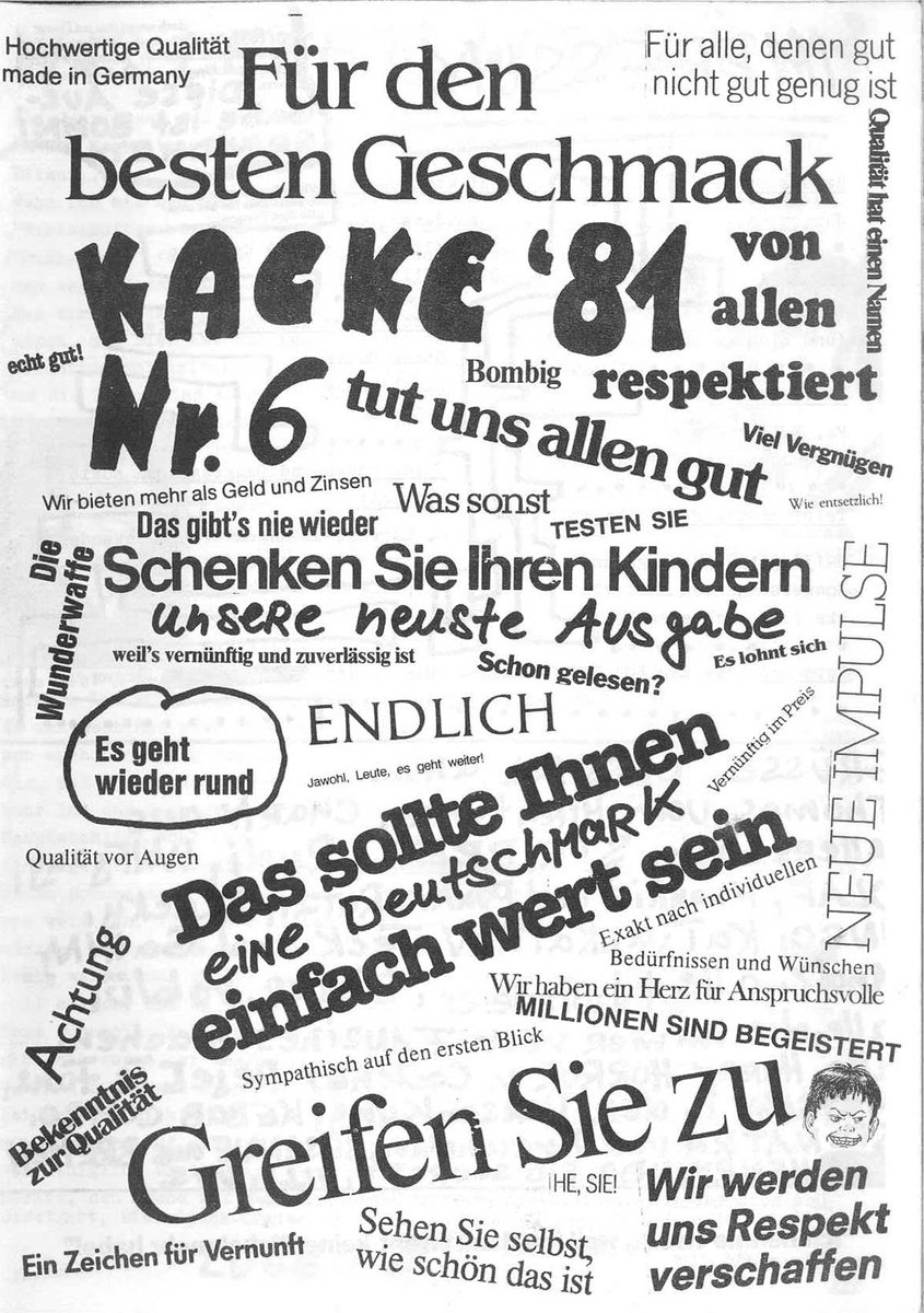 Neuer PDF-Download bei punkfoto.de:
Fanzine KACKE 81 #6 (Erlangen, 1981)
999, Damned, Cockney Rejects, Kraftwerk, The Fall, Saal 2, Soundtracks zum Untergang, DAF, Exploited, Ruts DC
#punkfoto #punk #punx #oldschoolpunk #punkrock #punkart #punkfanzines #alternative