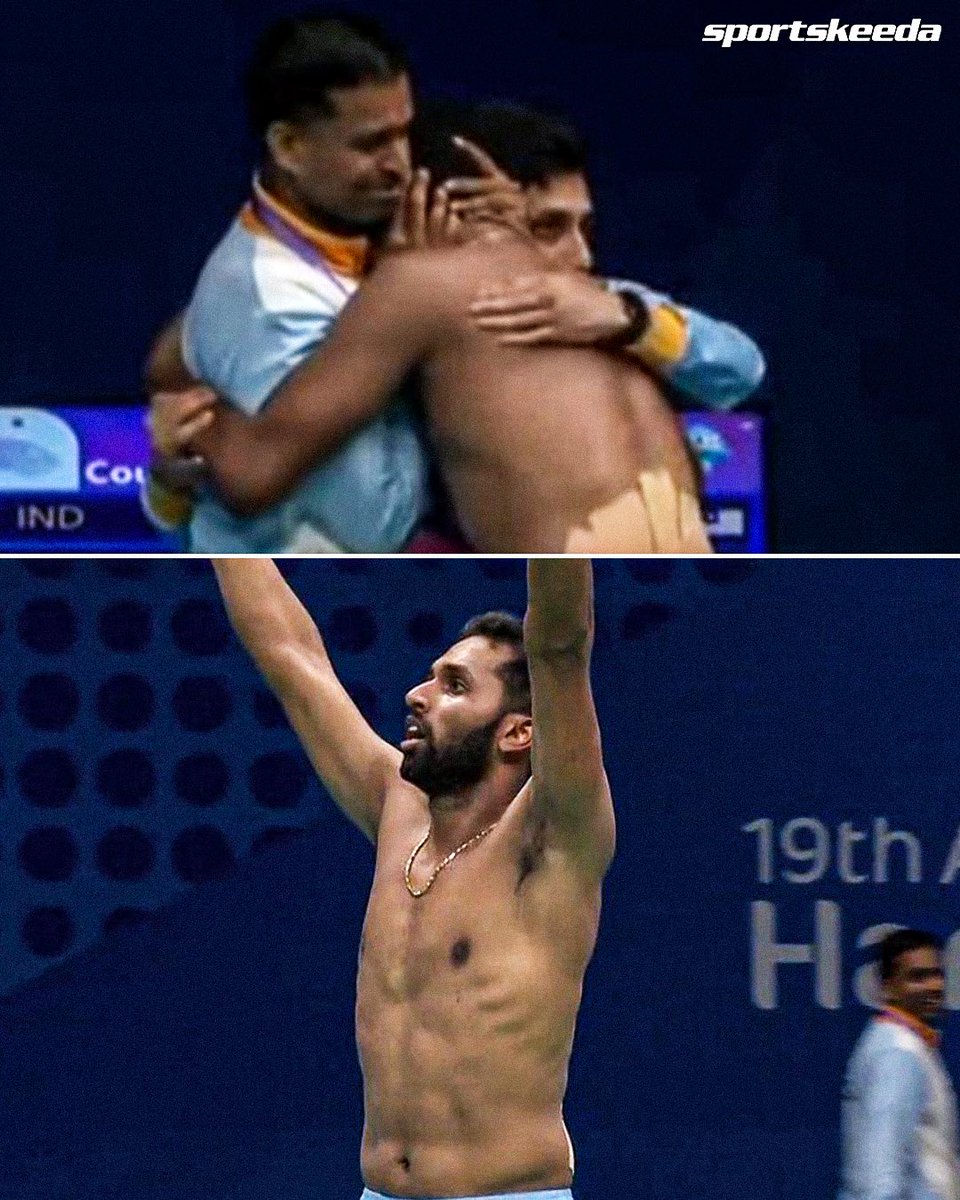 HS Prannoy becomes the second ever Indian to win a medal in Men's Singles - Badminton at the Asian Games! 🇮🇳

Pullela Gopichand sir breaks down in happiness! Goosebumps! ❤️

#AsianGames #AsianGames2022 #Badminton #SKIndianSports
