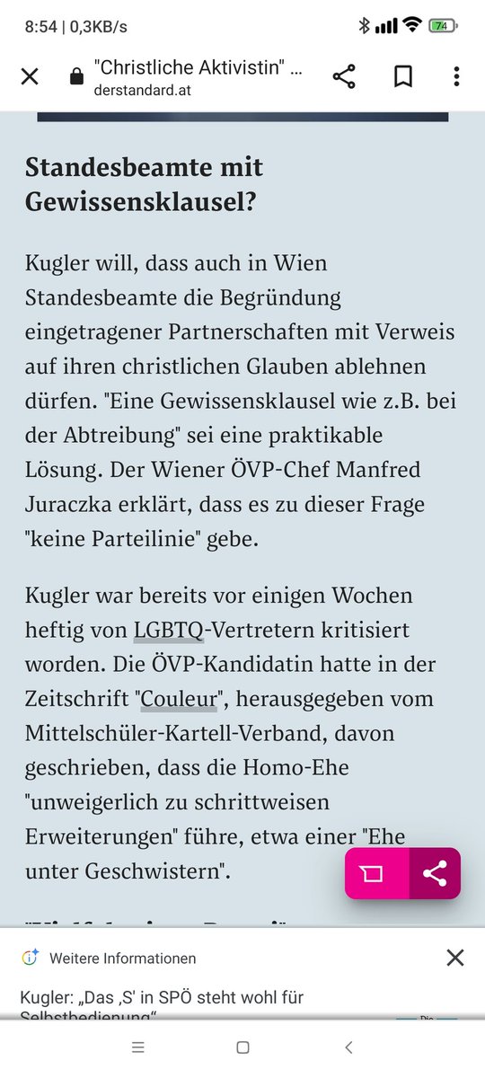 borninvienna's tweet photo. Das ist Gudrun Kugler ÖVP, die Andreas Babler gestern ein Briefchen geschrieben hat.
"Beten gegen Homosexuelle, eine Gewissensklausel bei Abtreibungen und für Standesbeamte die homosexuelle Paare trauen."
https://t.co/SkGT1TibKy https://t.co/l0vPSu5v4z
