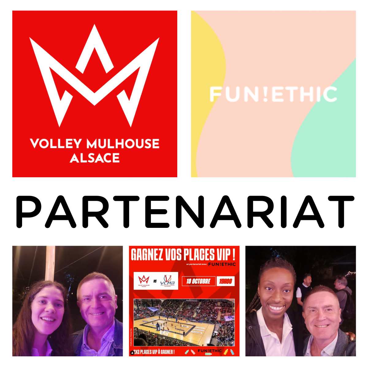FunEthic's tweet image. 🏐Pour la troisième année consécutive, nous serons partenaires du @VolleyMulhouse #Alsace, pour prendre soin des joueuses, du staff technique mais aussi du personnel administratif du club. #engagement #valeurs #partenariat