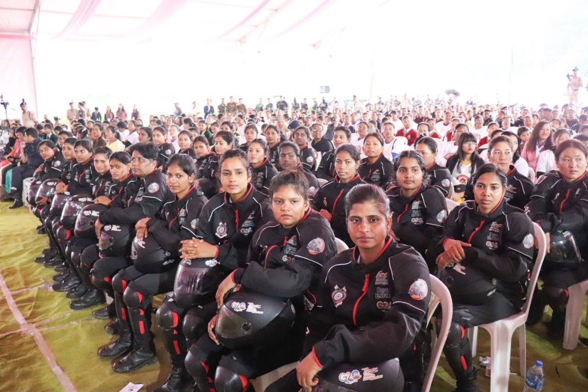 Flagged off the CRPF Women Bike Expedition from Shillong. 

With the aim to spread awareness on the value of girl child and to celebrate Nari Shakti, these women bikers or Yashasvini will ride from 3 different locations in the country for 22 days, culminating at the Statue of