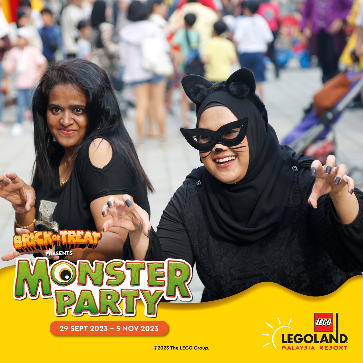 LEGOLAND_MY's tweet image. 👻🎃 Let's join for a brickin' good time at LEGOLAND Malaysia Resort's Halloween Monster Party! 🎉🧟‍♂️ Grab your tickets and come join the monster madness! 🕸️👹 #HalloweenMonsterParty #LLMR 
For Offers &amp;amp; Deals: legoland.com.my/tickets-passes…
Explore the Event: legoland.com.my/explore/shows-…