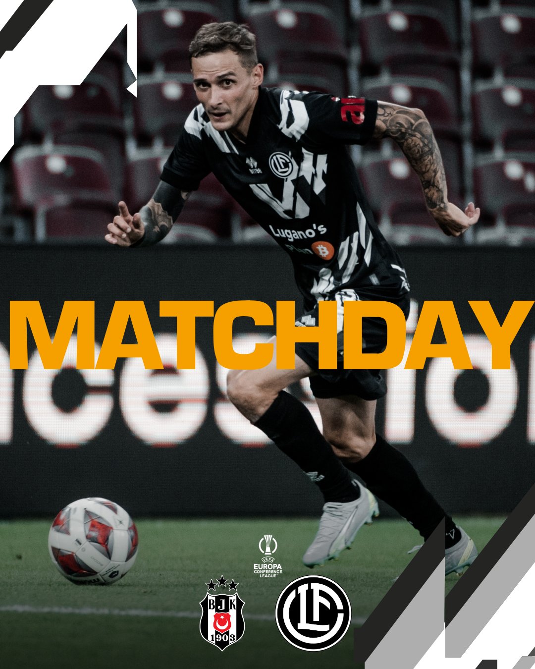 FC Lugano on X: ⚪️⚫️ It's Matchday 🏆 ⚽️ UEFA Europa