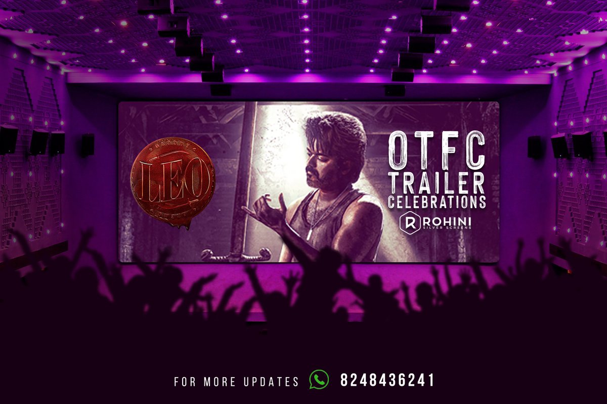 Today Celebration mode 🥳
#FansFortRohini 💥

@actorvijay #LeoTrailerDay #Leo