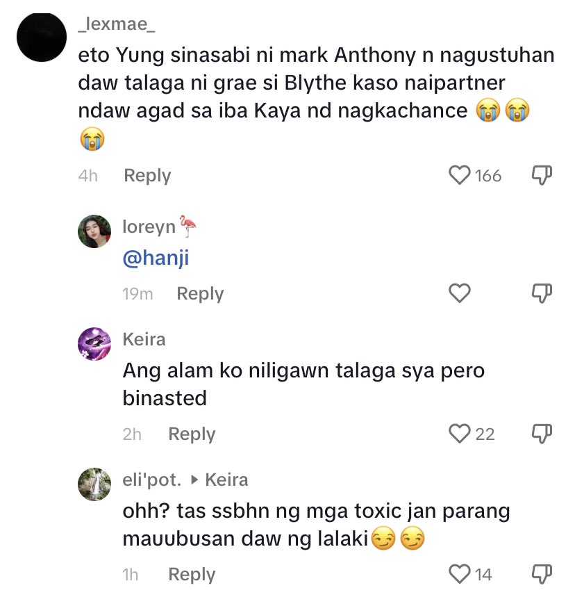 BELYTHIE's tweet photo. this will never not be funny to me yung comment ni Eli 😭 Totoo naman kasi teh grabe pang s-slut shame nila kay blythe with this without knowing or known talaga, blinded by hatred lang kay blythe at inggit ang mga ate ko na laging nambabaliktad 😇🩵 https://t.co/3k2bEV9cjm