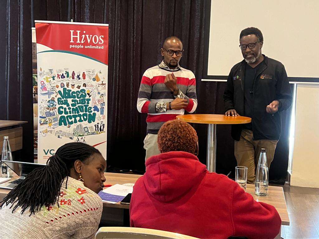The LRF Consortium that has the Legal Resources Foundation and Ujamaa shares how their consortium is working under the <a href="/WeAreVCA/">Voices For Just Climate Action</a> programme and with <a href="/hivosroea/">Hivos East Africa</a> support. 

This is part of an insightful finance linking &amp; learning workshop organised for partners funded by <a href="/hivosroea/">Hivos East Africa</a>