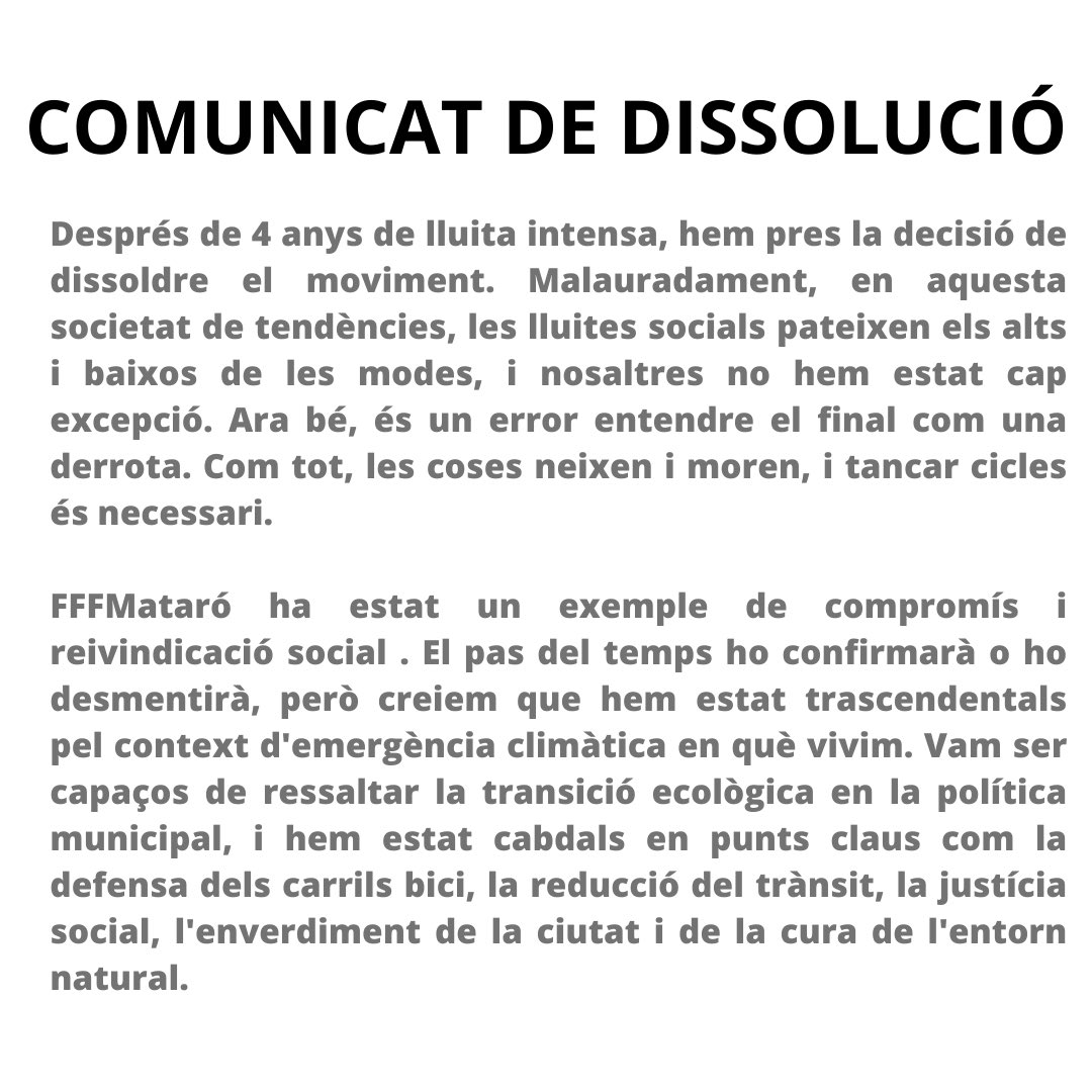 FridaysForFutureMataró tweet media