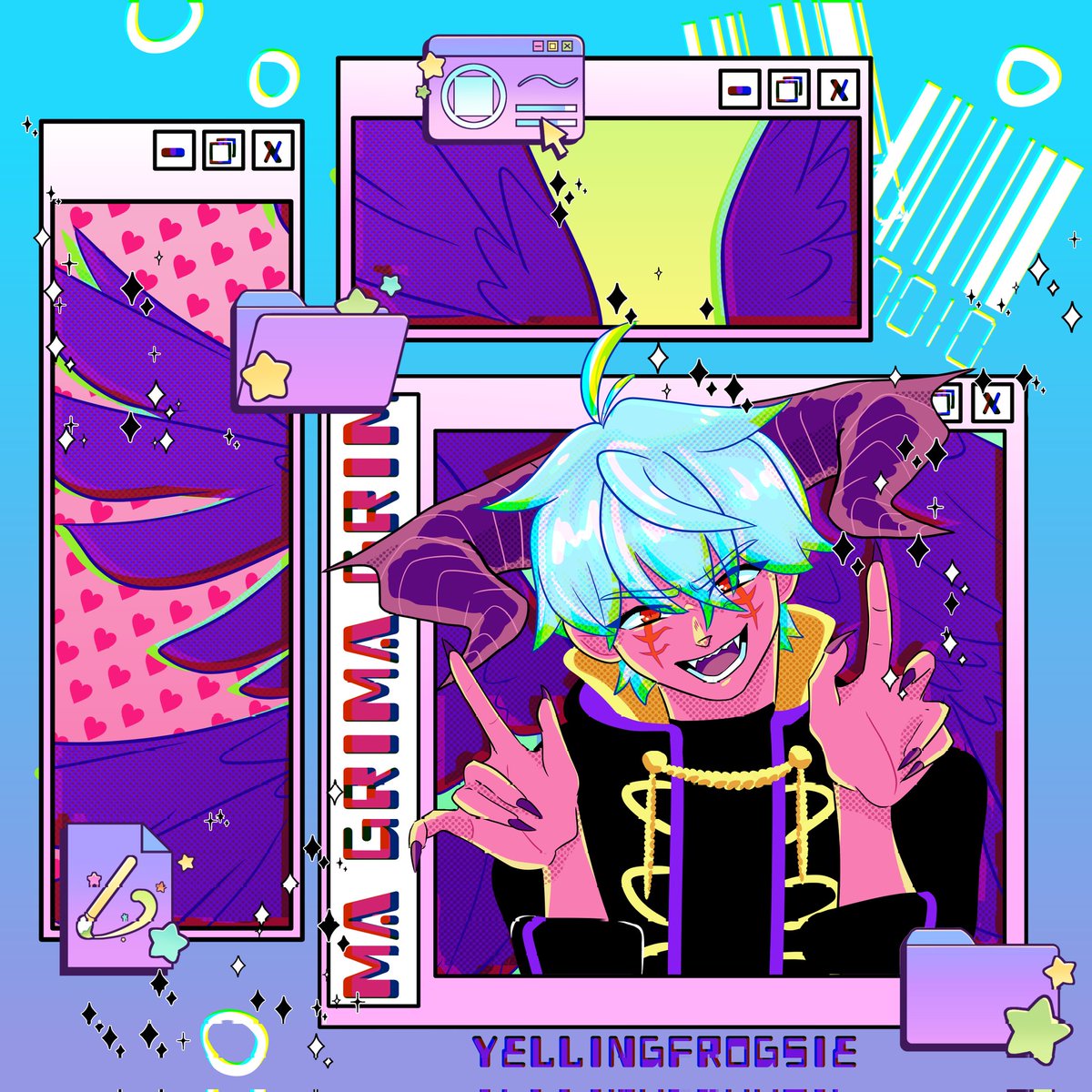 Something a bit different for me, retro #Grima! ✨✨
I really wanted to try a retro anime 80s vibe thing with my new brushes and I also wanted to draw #FireEmblem lol
.
🐸💜🐸
#ferobin #grimafireemblem #FireEmblemAwakening #retro #chrobin