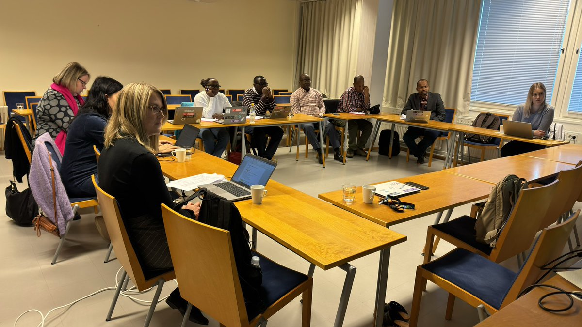 Presenting the progress of the project to the HEIICI team. @GeoICT4e has been instrumental in putting students into learning and co-creating solutions using multidisciplinary ways. @UniTurku @UdsmOfficial @StateSuza @SokoineU #ARU #Heiici @EDUFI_HigherEd @Tanzania_RA @MoCU2019