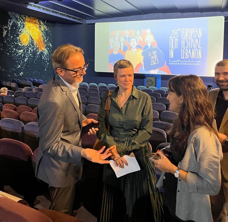 Embassy of Poland in Lebanon (@plinlebanon) on Twitter photo The 28th European Film Festival in Lebanon is behind us. Polish Embassy presented #EOMovie directed by #JerzySkolimowski. Recognizing the talent of Ribal Chedid, laureate of short film competition we invited him for a study visit to Poland
<a href="/EUAmbLebanon/">Sandra De Waele</a> <a href="/metropolislb/">Metropolis Cinema</a> <a href="/EUinLebanon/">EU in Lebanon</a> The 28th European Film Festival in Lebanon is behind us. Polish Embassy presented #EOMovie directed by #JerzySkolimowski. Recognizing the talent of Ribal Chedid, laureate of short film competition we invited him for a study visit to Poland
<a href="/EUAmbLebanon/">Sandra De Waele</a> <a href="/metropolislb/">Metropolis Cinema</a> <a href="/EUinLebanon/">EU in Lebanon</a>