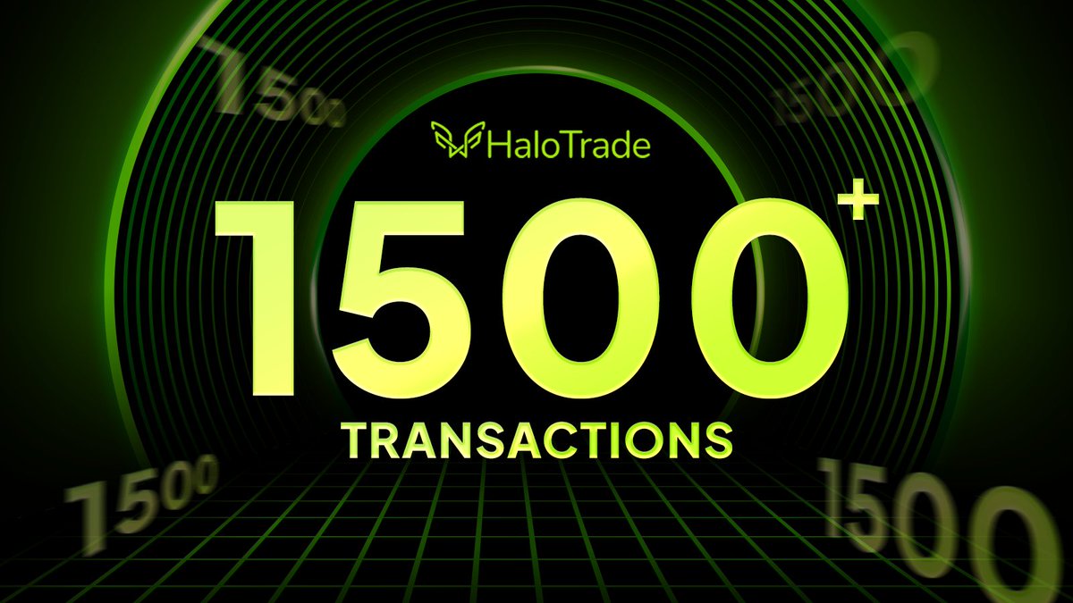 auraswapio's tweet photo. πΒ HaloTrade has crossed the 1500+ transactions mark!
Your support and trust mean the world to us. Let's keep #HaloTrade going strong! πͺ
π Upcoming: @KAVA_CHAIN to Aura Xstaxy. https://t.co/d0sGpuasda