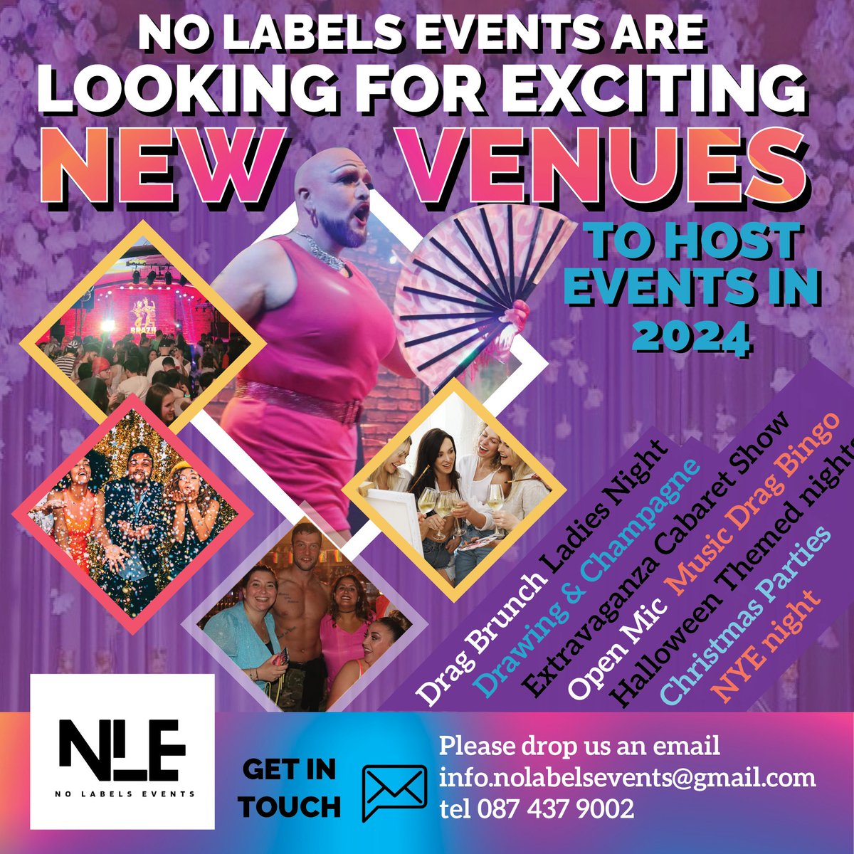 No Labels Events are looking for new venues to host shows near you ♡ share the love 

#nolabelsevents
