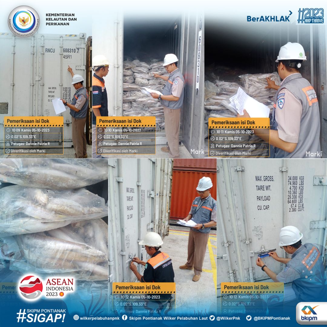 WilkerPnk's tweet photo. Hai #SahabatBahari Pejabat Karantina melakukan Pemeriksaan Kebenaran Isi Dokumen dan jenis pada Produk Hasil Perikanan Sebanyak 23.618 kg, Domestik Keluar tujuan Jakarta

___ 
#KKPThrive #BKIPM #KKP #KarantinaIkan https://t.co/Ha44aMdClE
