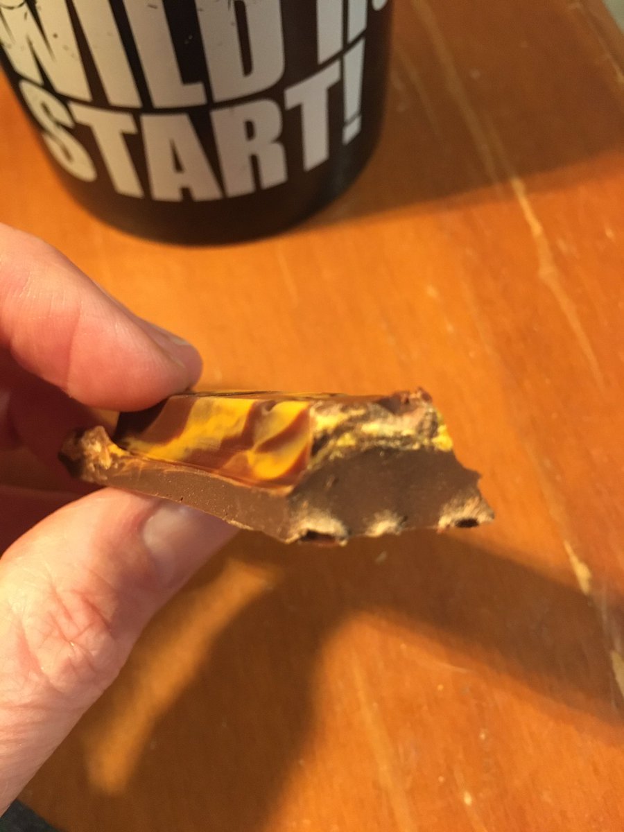 What you’re seeing here is a kitkat made of solid chocolate - I feel like I’ve won the lottery!