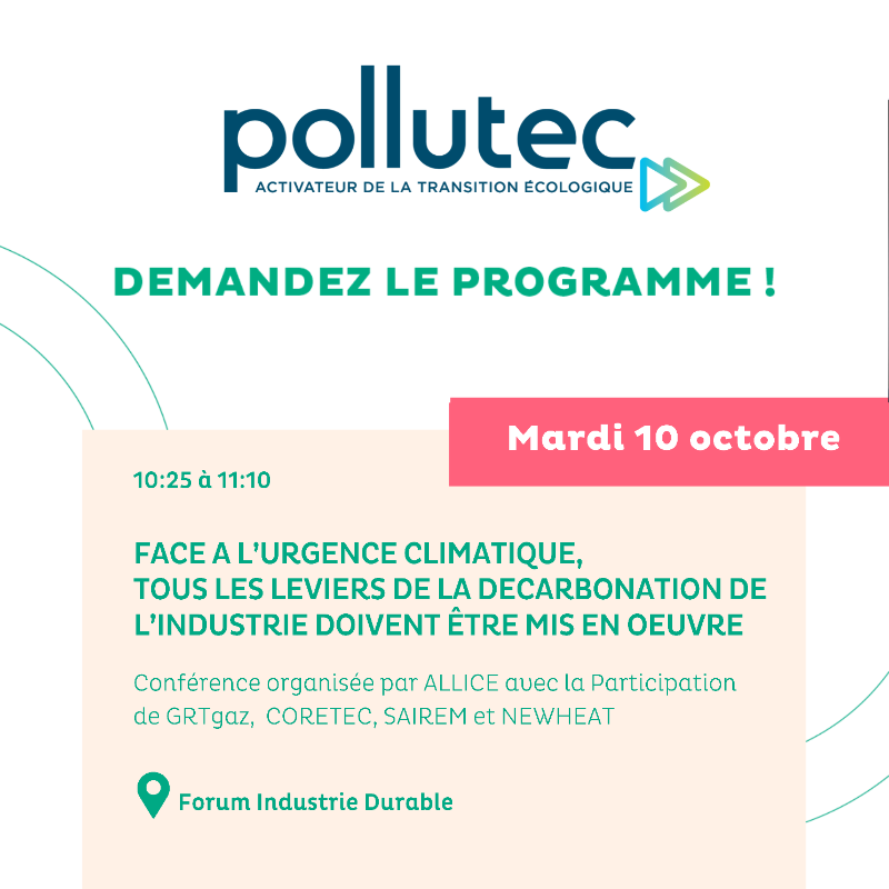 natrangroupe's tweet photo. 🏁Coup d'envoi du salon @Pollutec

Du 10 au 13 octobre, venez découvrir es innovations gaz au service de la gestion des déchets et rencontrer nos experts Pyrogazéification, Gazéification Hydrothermale et Méthanisation sur notre stand.

Notre programme #Pollutec 👇