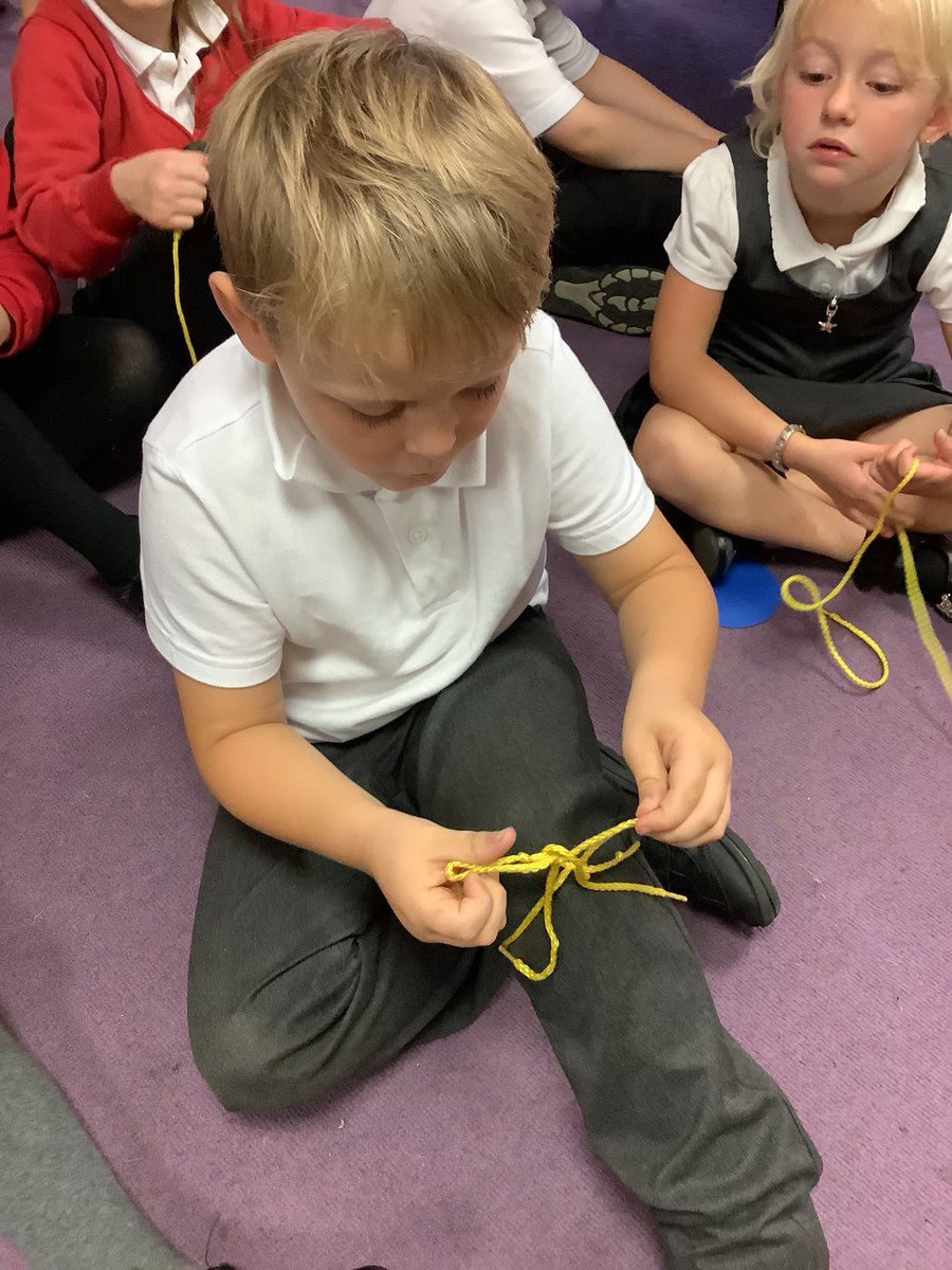 Y1OPS's tweet image. As part of our #ReflectEd learning this half term, we have been learning to tie shoelaces. The children have shown a growth mindset by persevering
