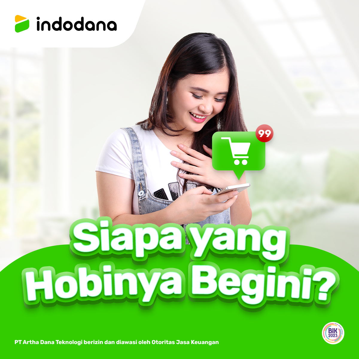 Cie yang keranjangnya udah 99+ tapi belum di Checkout.
Kira-kira, siapa yang kelakuannya begini nih Sobat ID?
Makanya, buruan di checkout biar gak numpuk! Kan ada Indodana PayLater.
Belanja sekarang bayarnya bisa nanti.

#indodana #indodanaPayLate
