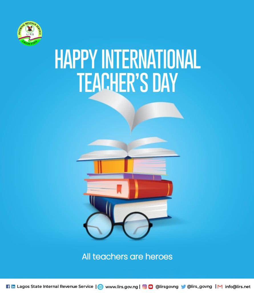 lirs_govng's tweet image. On this special day, we honour all educators, for inspiring greatness. For your passion, dedication and the countless lives you have touched. 

Happy International Teachers&apos; Day 2023.

#ITD2023
#Foragreaterlagos
#Payyouryax